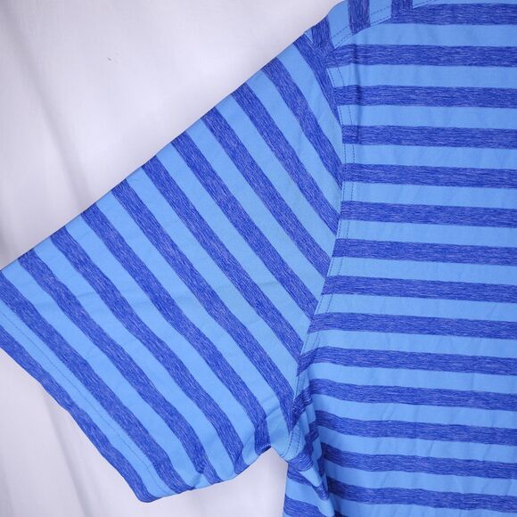 Vineyard Vines Polo Shirt Mens XL Striped Blue Jamestown Performance - Picture 3 of 11